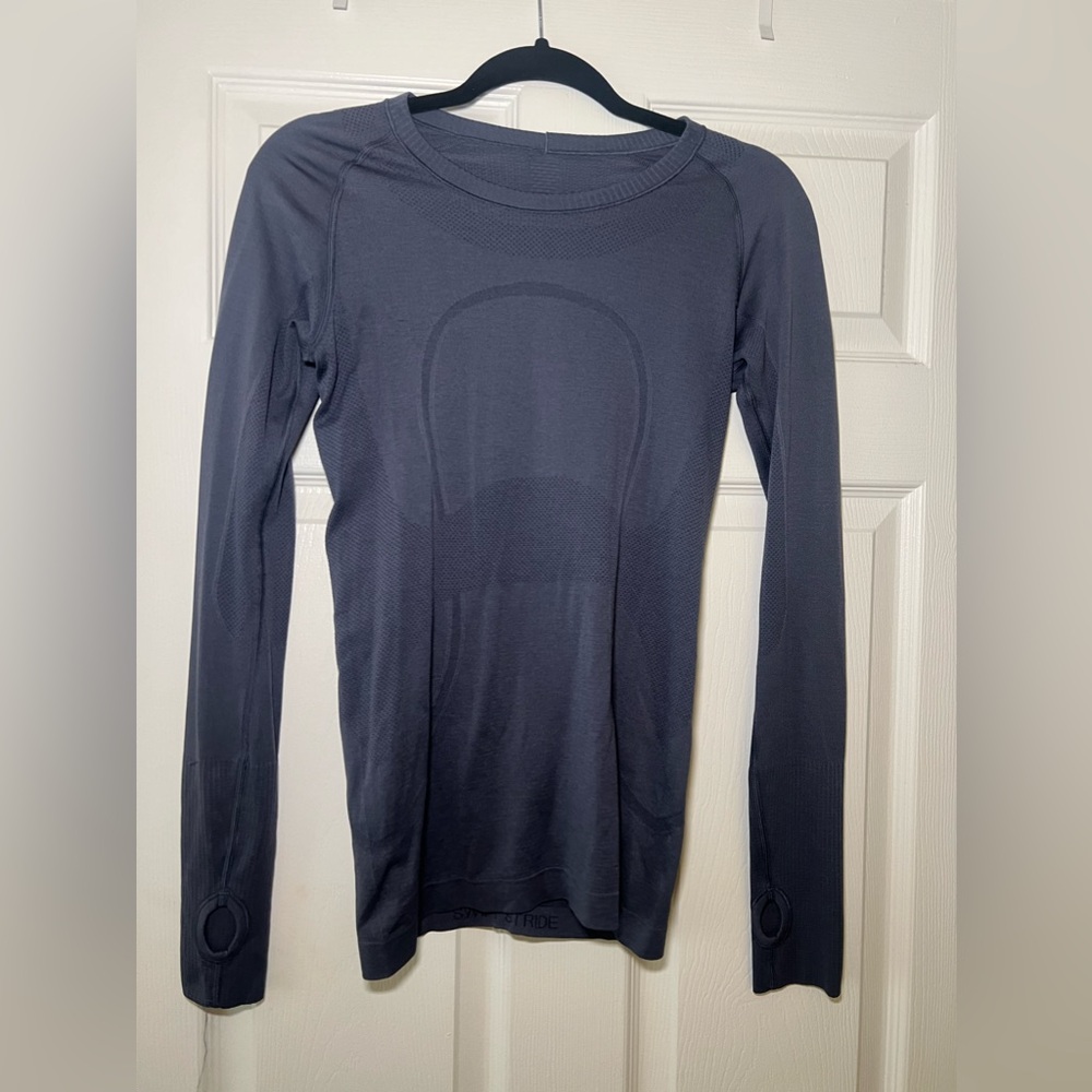 Lululemon Dark Purple Swiftly Tech Crew Long Sleeve Shirt